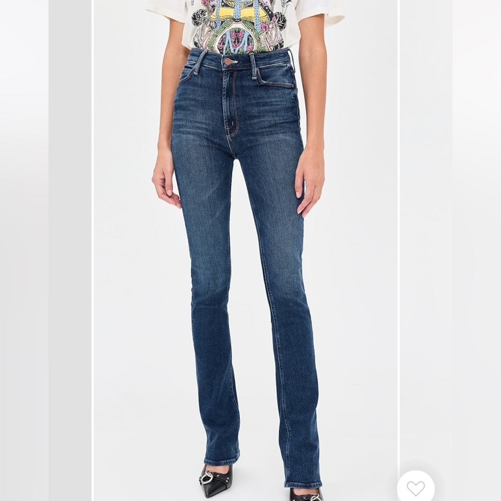 Mother the high waisted runaway jeans sz 27 denim hi rise